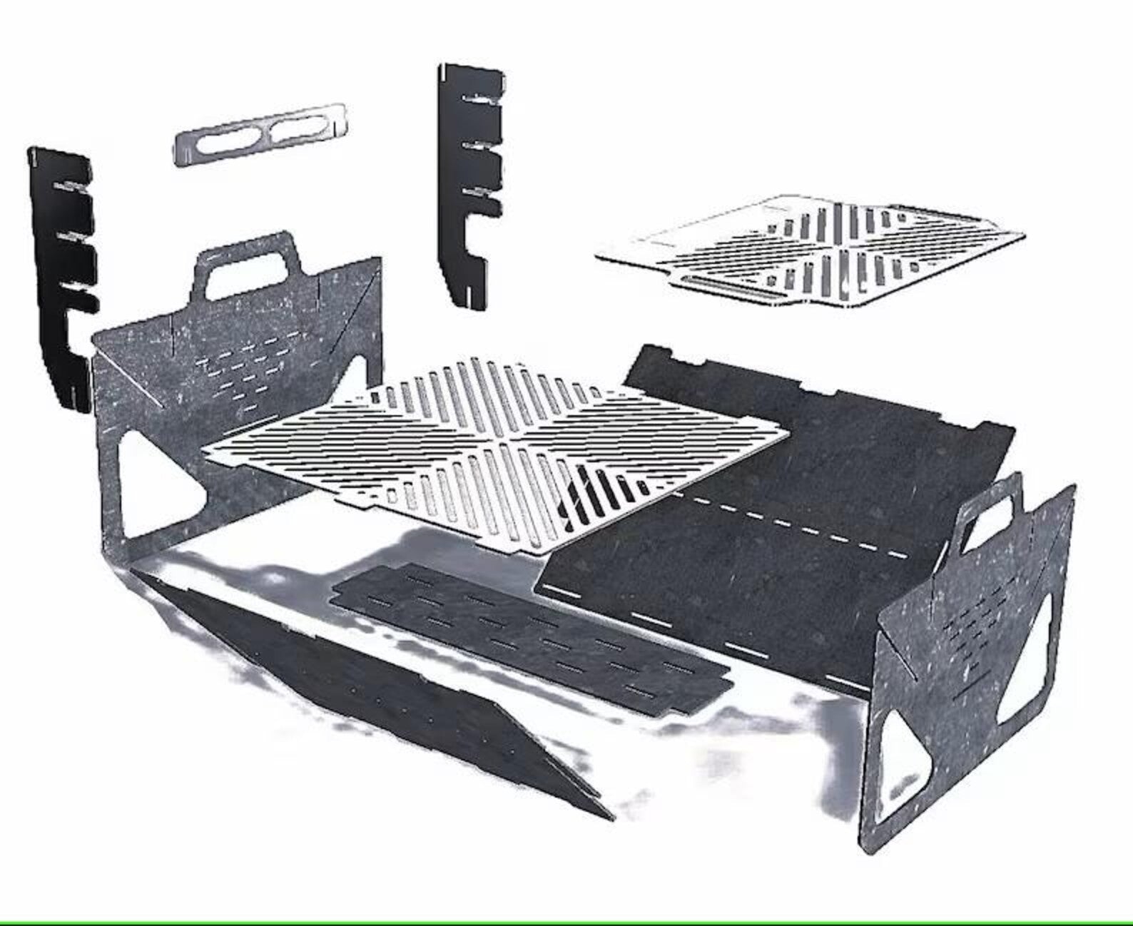 Grill & Chill BBQ grill - exploded assembly view