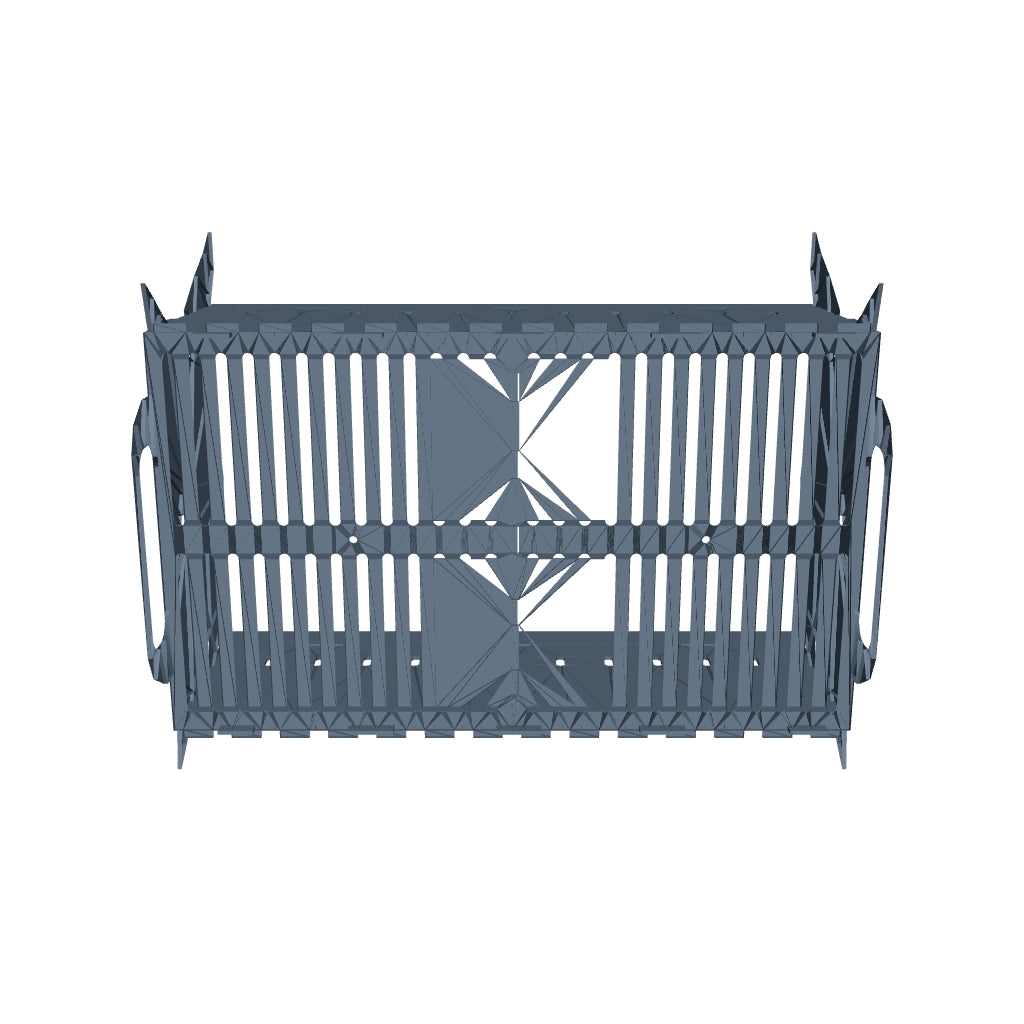 Interactive 3D model of the Taylor Metals flat-pack steel BBQ grill