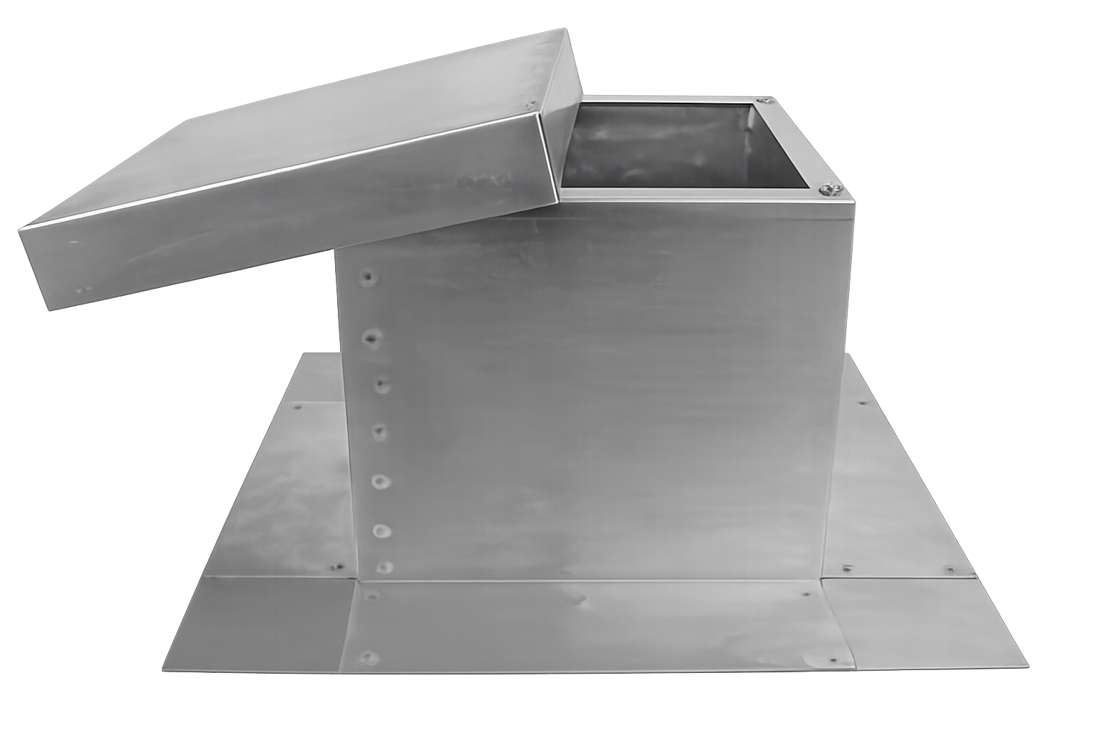 Taylor Metals stainless roof curb with lift-off cap