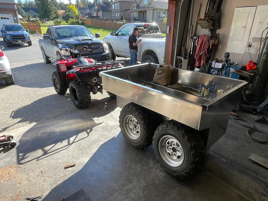 Taylor metals sheet metal fabricators Vancouver custom stainless steel utility trailer